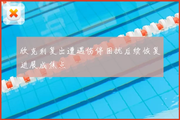 欣克利复出遭遇伤停困扰后续恢复进展成焦点