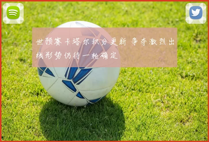 世预赛卡塔尔积分更新 争夺激烈出线形势仍待一轮确定